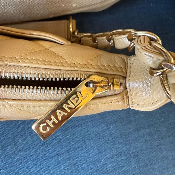 Chanel Cavier Quilted Timeless CC Shoulder Bag Beige - Picture 10 of 16